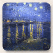 Van Gogh: Starry Night über der Rhone Getränkeuntersetzer (Vorderseite)