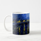 Van Gogh - Starry Night über der Rhone Kaffeetasse (Links)
