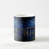 Van Gogh - Starry Night über der Rhone Kaffeetasse (Mittel)