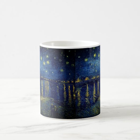 Van Gogh - Starry Night über der Rhone Kaffeetasse (Mittel)