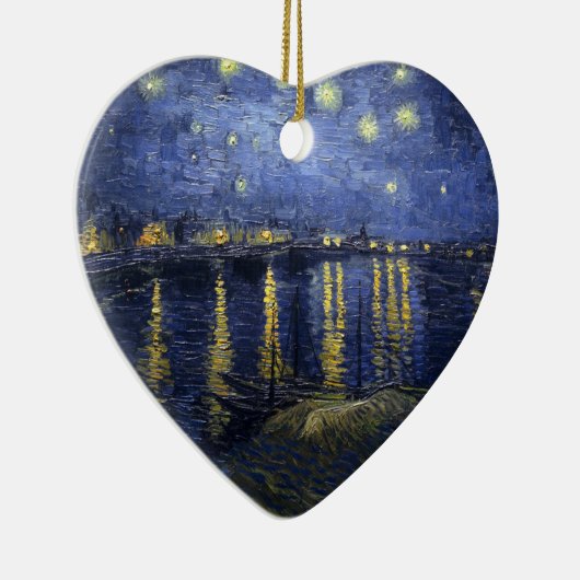 Van Gogh Starry Night über der Rhone Keramikornament (Rechts)