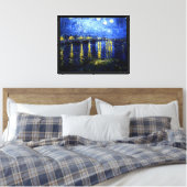 Van Gogh - Starry Night über der Rhone Leinwanddruck (Insitu (Schlafzimmer))