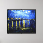 Van Gogh - Starry Night über der Rhone Leinwanddruck (Vorderseite)