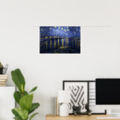Van Gogh Starry Night über der Rhone Poster (Heimbüro)