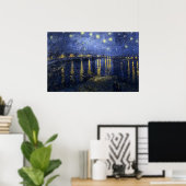 Van Gogh Starry Night über der Rhone Poster (Heimbüro)