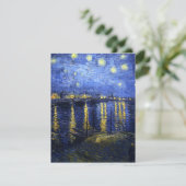 Van Gogh Starry Night über die Rhone Einladungen (Stehend Vorderseite)
