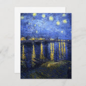 Van Gogh Starry Night über die Rhone Einladungen (Vorne/Hinten)