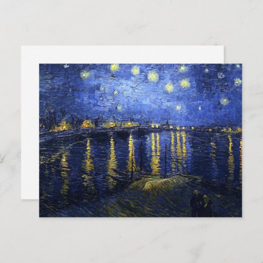 Van Gogh Starry Night über die Rhone Postkarte (Vorne/Hinten)