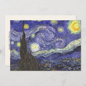 Van Gogh Starry Night Vintage Wedding Einladung (Vorne/Hinten)