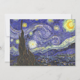 Van Gogh Starry Night Vintage Wedding Einladung