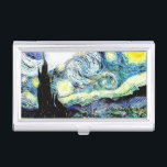 Van Gogh Starry Night Visitenkarten Dose<br><div class="desc">Van Gogh Starry Night</div>