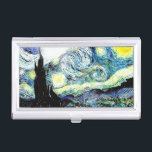 Van Gogh Starry Night Visitenkarten Dose<br><div class="desc">Van Gogh Starry Night</div>