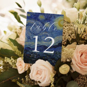 Van Gogh Starry Night Wedding Tischnummer