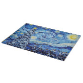Van Gogh - Starry Night - Weihnachten Schneidebrett (Ecke)