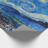 Van Gogh Starry Night - Weihnachtsbaum Geschenkpapier (Ecke)
