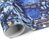 Van Gogh Starry Night - Weihnachtsbaum Geschenkpapier (Rolleneckpunkt)