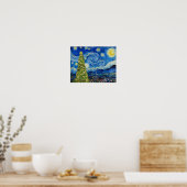 Van Gogh Starry Night - Weihnachtsbaum Poster (Küche)