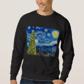 Van Gogh Starry Night - Weihnachtsbaum Sweatshirt (Vorderseite)