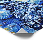 Van Gogh Starry Night - White Christmas Tree Poster (Ecke)