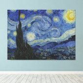 Van Gogh Starry Night Wrapped Canvas Leinwanddruck (Insitu (Holzboden))