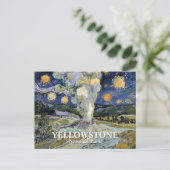 Van Gogh Starry Night Yellowstone Alte Treue Kunst Postkarte (Stehend Vorderseite)