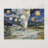 Van Gogh Starry Night Yellowstone Alte Treue Kunst Postkarte (Vorderseite)