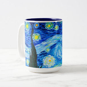 Van Gogh Starry Night Zweifarbige Tasse