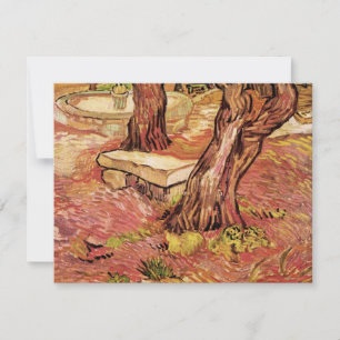 Van Gogh Steinbank im Garten, St Paul Hospital