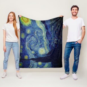 Van Gogh Sternen Nacht Bettwäsche Set Fleecedecke