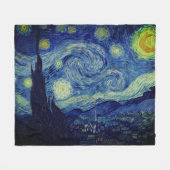 Van Gogh Sternen Nacht Bettwäsche Set Fleecedecke (Vorderseite (Horizontal))