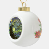 Van Gogh: Sternenklare Nacht Keramik Kugel-Ornament (Rechts)
