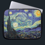 Van Gogh sternenklare Nacht Laptopschutzhülle<br><div class="desc">Van Gogh Meisterwerk: Sternenklare Nacht.
Die Starry Nacht ist ein Öl auf Leinwand durch den niederländischen Postenimpressionist Maler Vincent van Gogh. Im Juni 1889 gemalt,  stellt sie die Ansicht vom Osteneinfassung Fenster seines Asylraumes bei Heilig-Rémy-De-Provence,  kurz vor Sonnenaufgang,  mit dem Zusatz eines idealisierten Dorfs dar.</div>