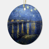 Van Gogh: Sternenklare Nacht über der Rhône Keramik Ornament (Links)