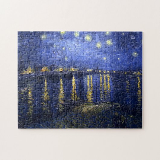 Van Gogh: Sternenklare Nacht über der Rhône Puzzle (Horizontal)