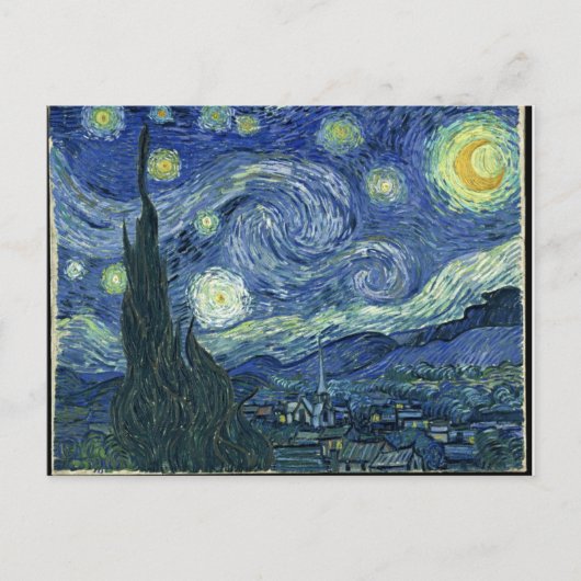 Van Gogh sternenklare Nachtpostkarte Postkarte (Vorderseite)