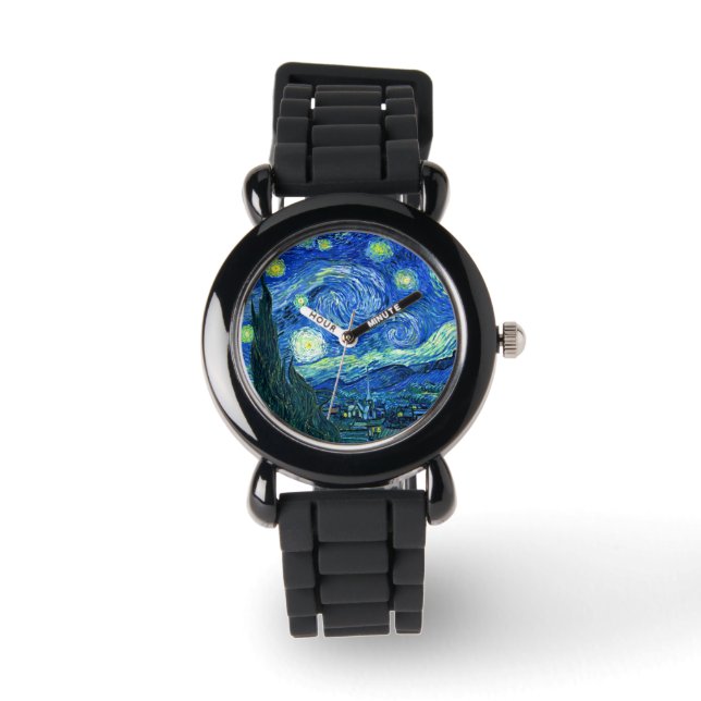 Van Gogh Sternennacht Armbanduhr (Vorderseite)