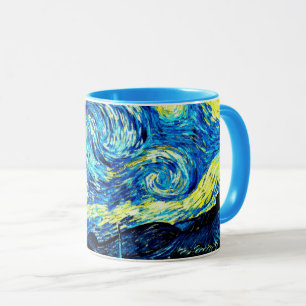 Van Gogh - Sternennacht, berühmtes Gemälde Tasse