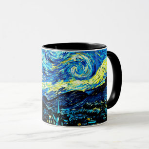 Van Gogh - Sternennacht, berühmtes Gemälde, Tasse