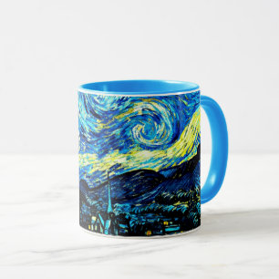 Van Gogh - Sternennacht, berühmtes Gemälde, Tasse