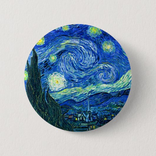 van gogh sternennacht button (Vorderseite)