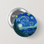 van gogh sternennacht button (Vorne & Hinten)