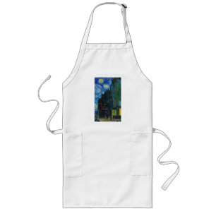 Van Gogh Sternennacht Café Surrealer Collage-Kunst Lange Schürze