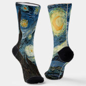 Van Gogh Sternennacht Design Socken (Gewinkelt)
