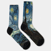 Van Gogh Sternennacht Design Socken (Rechts)