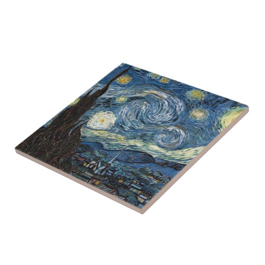 Van Gogh Sternennacht Fliese (Seite)