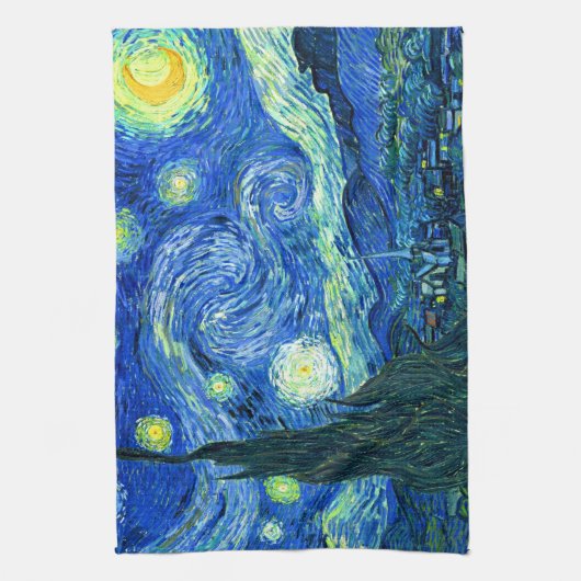 Van-Gogh-Sternennacht Geschirrtuch (Vertikal)