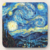 Van Gogh - Sternennacht Getränkeuntersetzer (Vorderseite)
