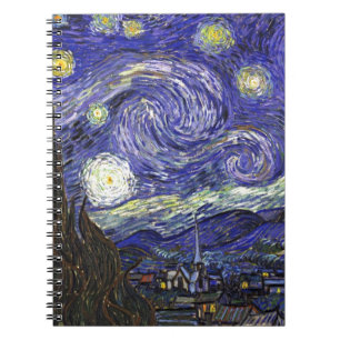 Van Gogh Sternennacht Notizblock