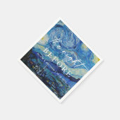 Van Gogh Sternennacht Probe-Dinner | Himmlisch Serviette (Ecke)