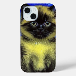 Van Gogh Sternennacht Siamese Katze Case-Mate iPhone Hülle